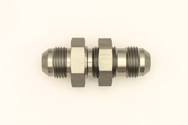 DeatschWerks - DeatschWerks 8AN Male Flare To 8AN Male Flare Bulkhead Adapter (Incl. Nut) - 6-02-0709