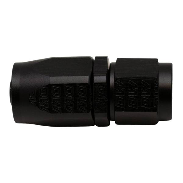DeatschWerks - DeatschWerks 6AN Female Swivel Strait Hose End CPE - Anodized Matte Black - 6-02-0801-B