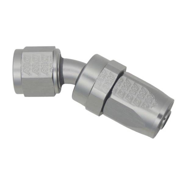 DeatschWerks - DeatschWerks 8AN Female Swivel 30-Degree Hose End CPE - Anodized Titanium - 6-02-0821