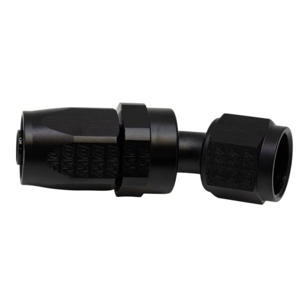DeatschWerks - DeatschWerks 8 AN Female Flare Swivel 30-Degree Hose End CPE - Anodized Matte Black - 6-02-0821-B