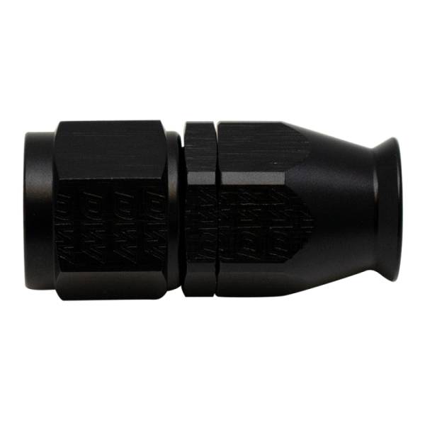 DeatschWerks - DeatschWerks 8AN Female Swivel Straight Hose End PTFE (Incl 1 Olive Insert) - Anodized Matte Black - 6-02-0854-B