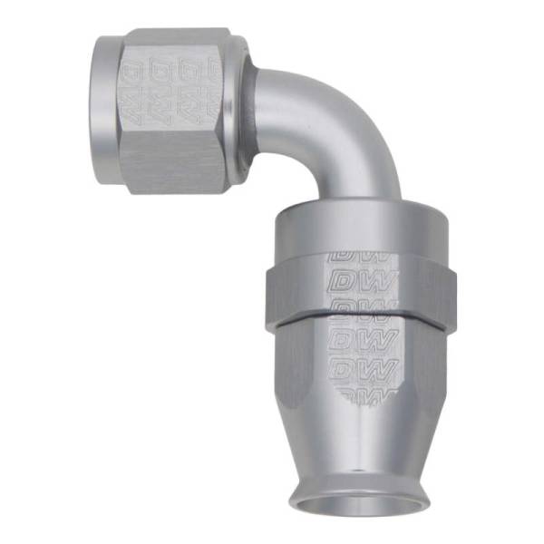 DeatschWerks - DeatschWerks 8AN Female Swivel 90-Degree Hose End PTFE (Incl. 1 Olive Insert) - 6-02-0856