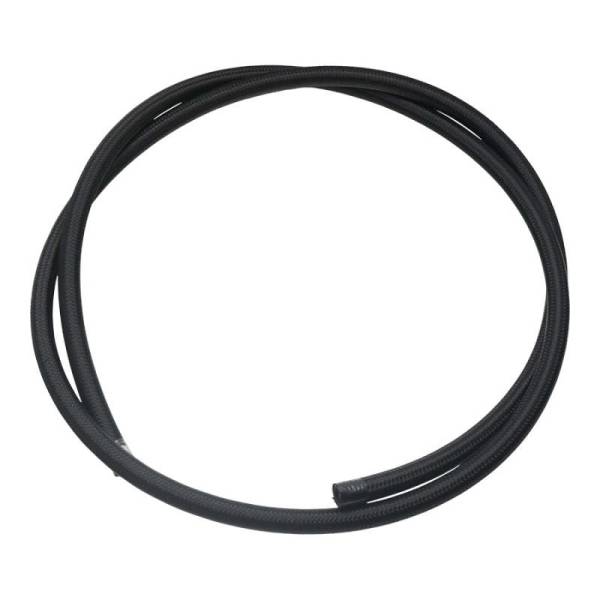 DeatschWerks - DeatschWerks 8AN Black Nylon Braided PTFE Hose - 6ft - 6-02-0865-6