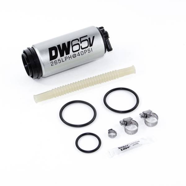 DeatschWerks - DeatschWerks DW65v Series 265 LPH Compact In-Tank Fuel Pump w/ VW/Audi 1.8T FWD Set Up Kit - 9-654-1025