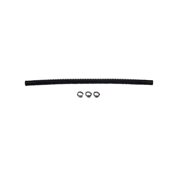 DeatschWerks - Deatschwerks Convoluted Tubing 300mm Length x 8mm ID Side 1 x 8mm ID Side 2 - Black - 9-CT-12-516
