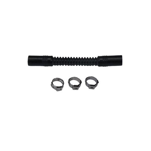 DeatschWerks - Deatschwerks Convoluted Tubing 100mm Length x 8mm ID Side 1 x 8mm ID Side 2 - Black - 9-CT-4-516