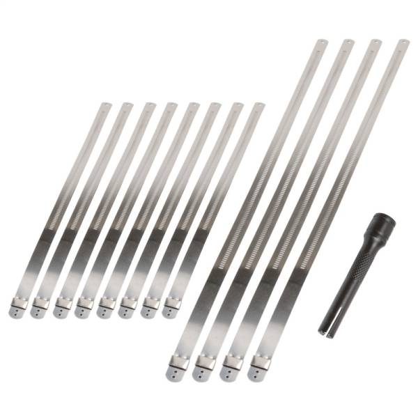 DEI - DEI Stainless Steel Positive Locking Tie & Tool Kit - 8in (8 Pack) & 14in (4 Pack) - 10219