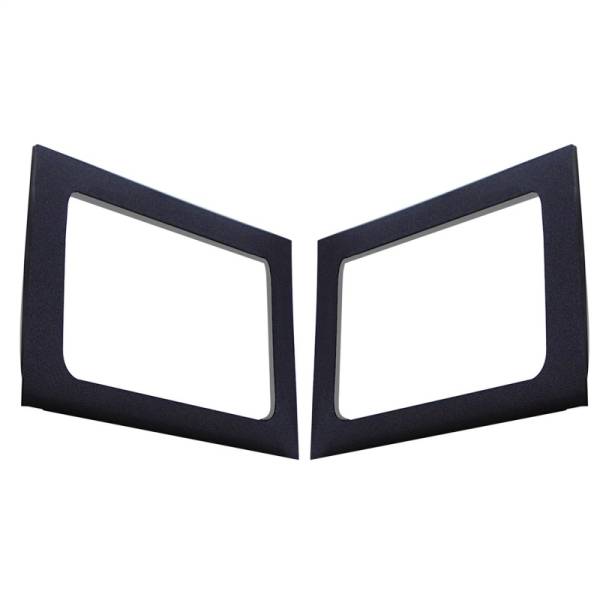 DEI - DEI 11-18 Jeep Wrangler JK 4-Door Boom Mat Rear Side Window Trim - 2 Piece - Black - 50149