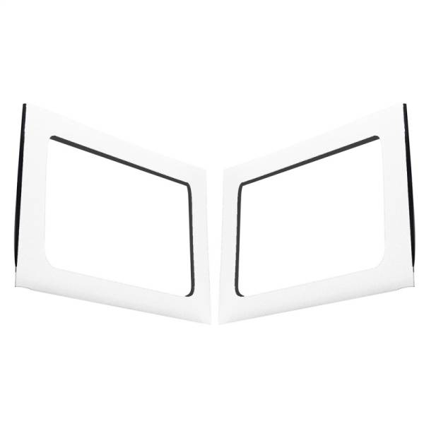 DEI - DEI 11-18 Jeep Wrangler JK 4-Door Boom Mat Rear Side Window Trim - 2 Piece - White - 50151