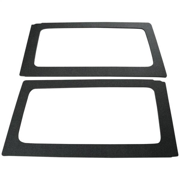 DEI - DEI 11-18 Jeep Wrangler JK 2-Door Boom Mat Rear Side Window Trim - 2 Piece - Black - 50152