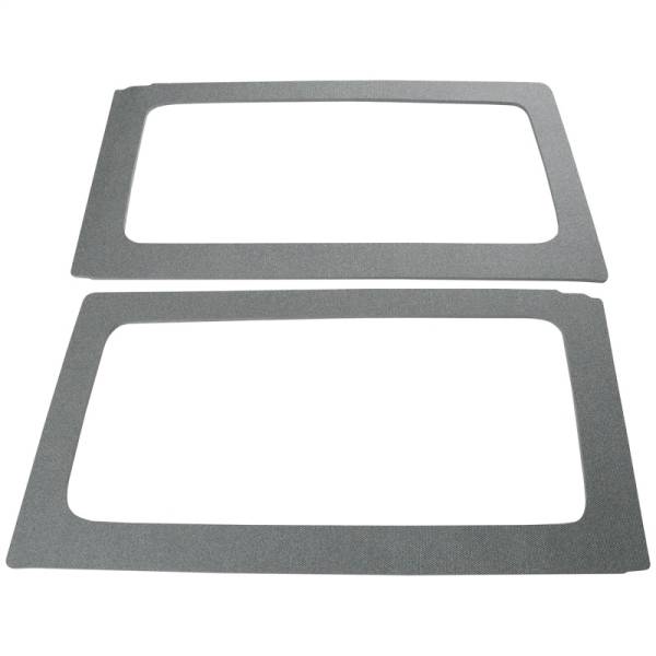 DEI - DEI 11-18 Jeep Wrangler JK 2-Door Boom Mat Rear Side Window Trim - 2 Piece - Gray - 50153