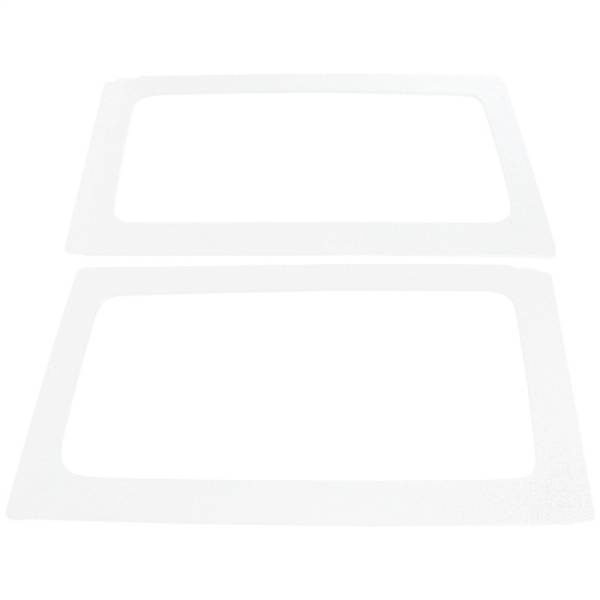 DEI - DEI 11-18 Jeep Wrangler JK 2-Door Boom Mat Rear Side Window Trim - 2 Piece - White - 50154