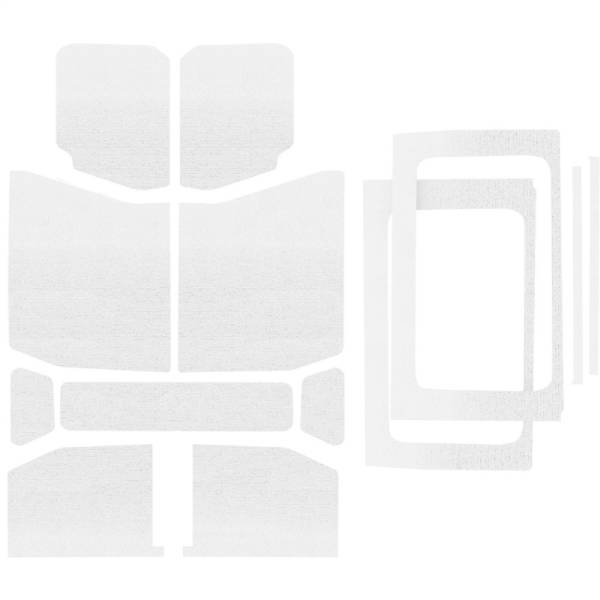 DEI - DEI 18-23 Jeep Wrangler JL 4-Door Boom Mat Complete Headliner Kit - 13 Piece - White - 50180