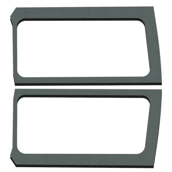 DEI - DEI 18-23 Jeep Wrangler JL 2-Door Boom Mat Rear Side Window Trim - 2 Piece - Gray - 50269