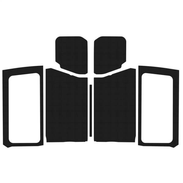 DEI - DEI 18-23 Jeep Wrangler JL 2-Door Boom Mat Complete Headliner Kit - 7 Piece - Black - 50280