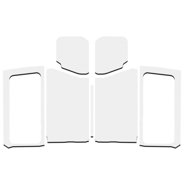 DEI - DEI 18-23 Jeep Wrangler JL 2-Door Boom Mat Complete Headliner Kit - 7 Piece - Gray - 50282