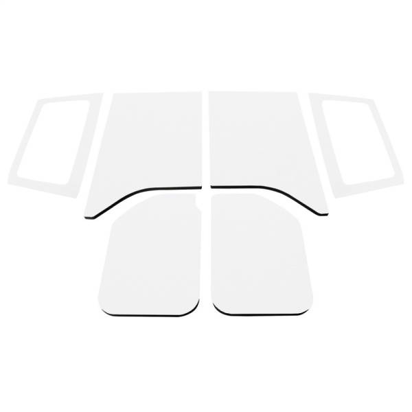 DEI - DEI 11-18 Jeep Wrangler JK 2-Door Boom Mat Complete Headliner Kit - 6 Piece - White - 50287