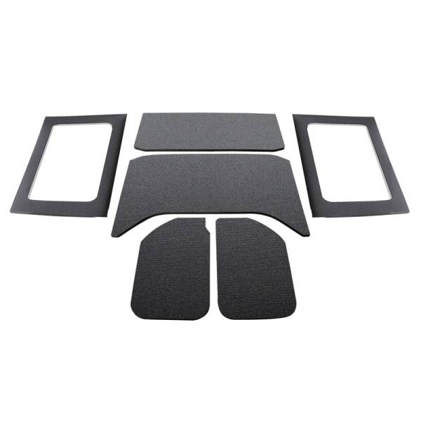 DEI - DEI 11-18 Jeep Wrangler JK 4-Door Boom Mat Complete Headliner Kit - 6 Piece - Black - 50290