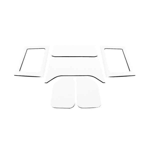 DEI - DEI 11-18 Jeep Wrangler JK 4-Door Boom Mat Complete Headliner Kit - 6 Piece - White - 50292