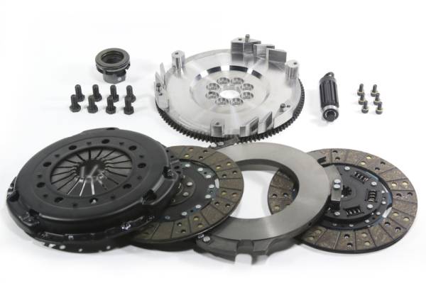 DKM Clutch - DKM Clutch BMW E46 M3 MS Twin Disc Clutch Kit w/Steel Flywheel (660 ft/lbs Torque) - MS-006-054