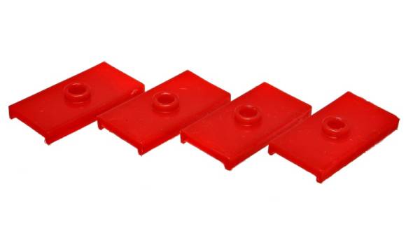 Energy Suspension - Energy Suspension 62-80 MG MGB Red Rear Leaf Spring Pad Set - 10.6102R