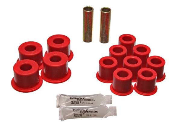 Energy Suspension - Energy Suspension Amigo Rear Spring Bushings - Red - 14.2101R