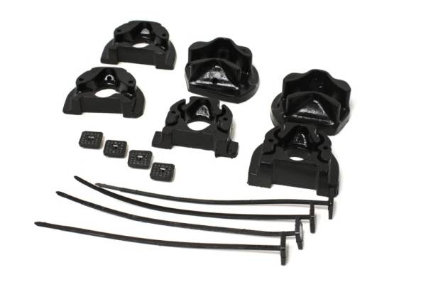 Energy Suspension - Energy Suspension 92-00 Honda Civic (Except 99-00 Si) / 93-97 Del Sol Black Motor Mount Inserts (Man - 16.1105G