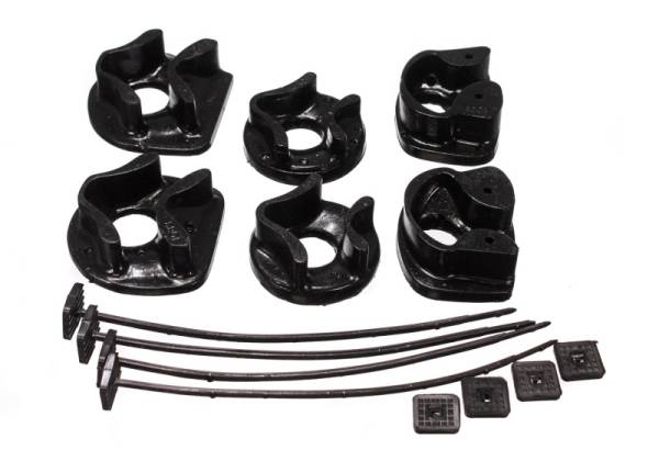 Energy Suspension - Energy Suspension 90-93 Acura Integra Black Motor Mount Inserts (2 Torque Mount Positions) - 16.1109G