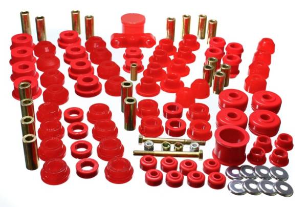 Energy Suspension - Energy Suspension 88-91 Honda Civic/CRX Red Hyper-Flex Master Bushing Set - 16.18102R