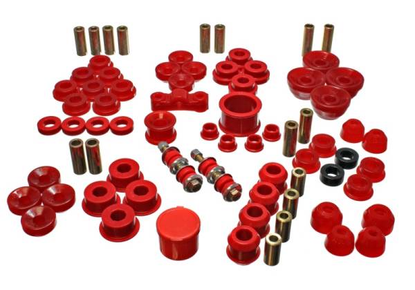 Energy Suspension - Energy Suspension 90-93 Acura Integra Red Hyper-Flex Master Bushing Set - 16.18104R