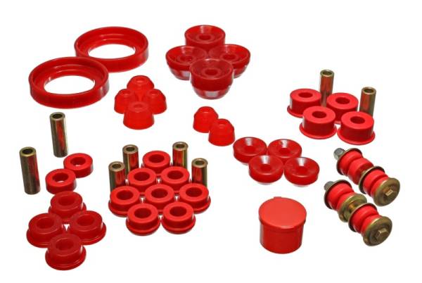 Energy Suspension - Energy Suspension 94-97 Honda Accord/Odyssey Red Hyper-Flex Master Bushing Set - 16.18107R
