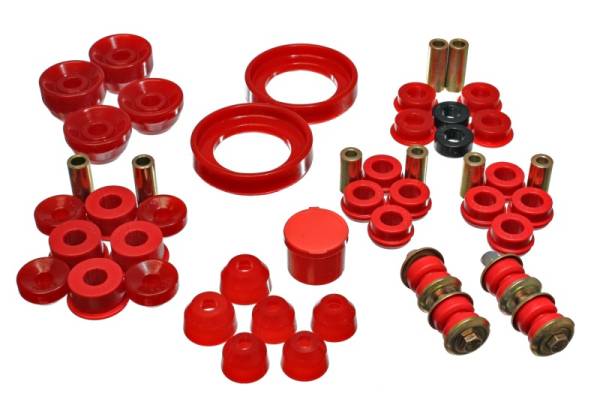 Energy Suspension - Energy Suspension 90-93 Honda Accord/Odyssey Red Hyper-Flex Master Bushing Set - 16.18108R