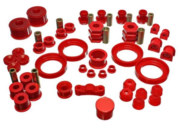 Energy Suspension - Energy Suspension 99-00 Honda Civic Si Red Hyper-Flex Master Bushing Set - 16.18109R