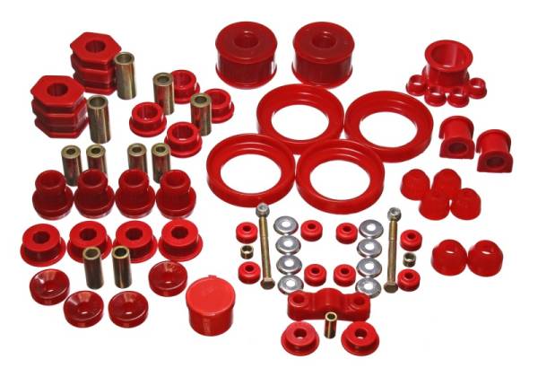 Energy Suspension - Energy Suspension 96-00 Honda Civic/CRX Red Hyper-Flex Master Bushing Set - 16.18110R
