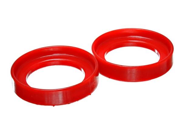 Energy Suspension - Energy Suspension 96-00 Honda Civic/CRX / 99-00 Honda Civic Si Red Front Coil Spring Isolator Set - 16.6104R