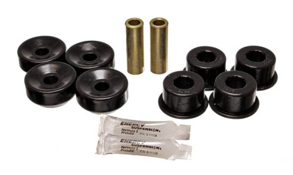 Energy Suspension - Energy Suspension 92-01 Prelude Black Rear Shock Upper and Lower Bushing Set - 16.8108G
