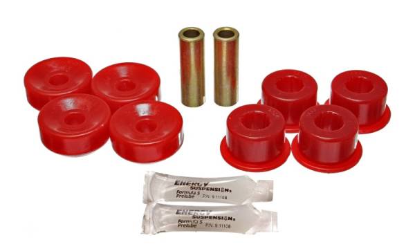 Energy Suspension - Energy Suspension 92-01 Prelude Red Rear Shock Upper and Lower Bushing Set - 16.8108R