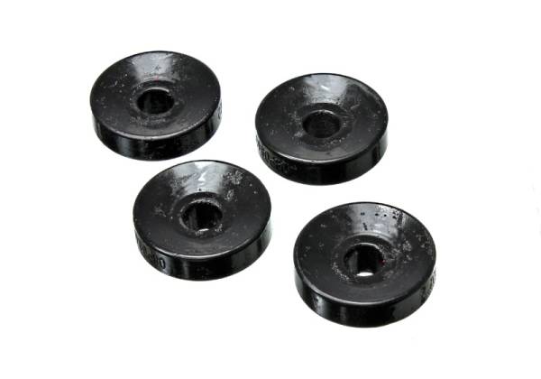 Energy Suspension - Energy Suspension 06-11 Honda Civic SI Black Rear Shock Upper Bushing Set - 16.8112G