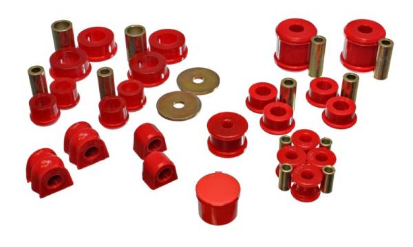 Energy Suspension - Energy Suspension 02-06 Subaru Impreza/WRX Red Hyper-Flex Master Bushing Set - 19.18101R