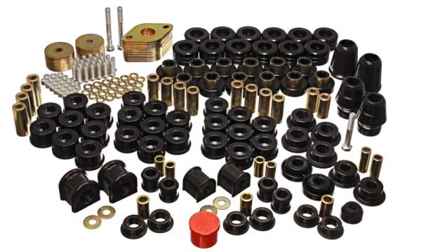Energy Suspension - Energy Suspension 07-11 Jeep JK 4dr Black Hyper-Flex Master Bushing Set - 2.18108G