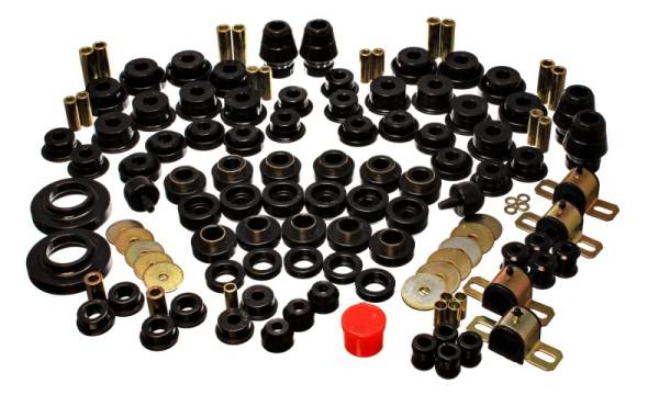 Energy Suspension - Energy Suspension 07-11 Jeep JK 2dr Black Hyper-Flex Master Bushing Set - 2.18109G