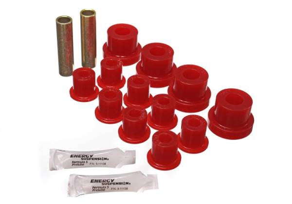 Energy Suspension - Energy Suspension Cj Frt Sprg Bush - Red - 2.2102R