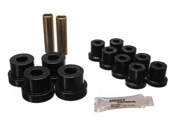 Energy Suspension - Energy Suspension Jeep Spring Bushing Set - Black - 2.2115G