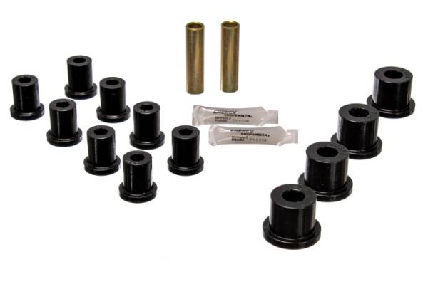 Energy Suspension - Energy Suspension Jeep Spring Bushing Set - Black - 2.2116G