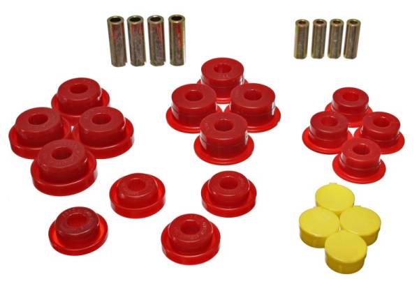 Energy Suspension - Energy Suspension 97-06 Jeep Wrangler TJ/YJ Red Front Control Arm Bushings (Must reuse OEM Outer She - 2.3106R