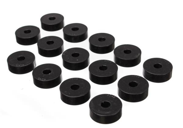 Energy Suspension - Energy Suspension 55-73 Jeep CJ5/CJ7/CJ8 Scrambler Black Body (Cab) Mount Set - 2.4101G