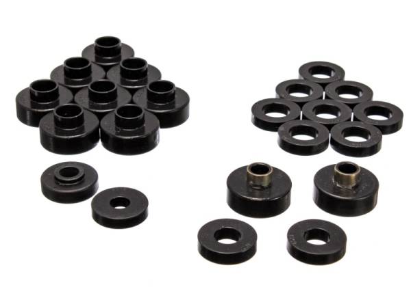 Energy Suspension - Energy Suspension Cj5-7 Body Mounts - Black - 2.4103G