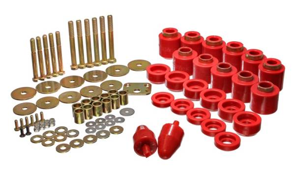 Energy Suspension - Energy Suspension 1in Body Lift Kit - Red - 2.4108R