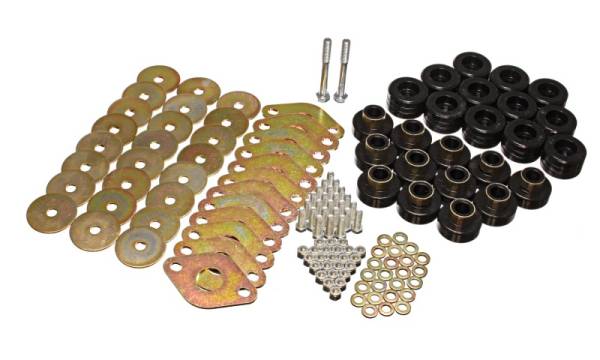 Energy Suspension - Energy Suspension Body Mount Set W/Hardware - Black - 2.4109G