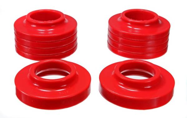 Energy Suspension - Energy Suspension Jeep Spring Isolators - Red - 2.6102R
